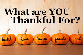What are you thankful for